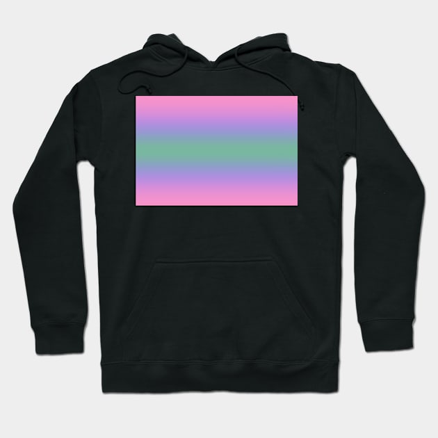 Trigender Pride Flag Gradient Hoodie by JustGottaDraw